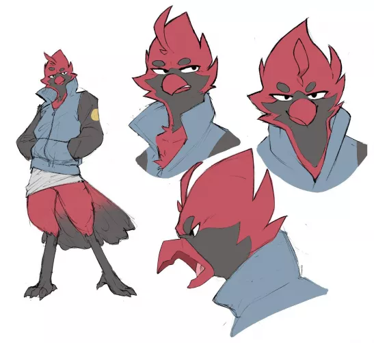 little doodles of a character im working on by GrayishEyes