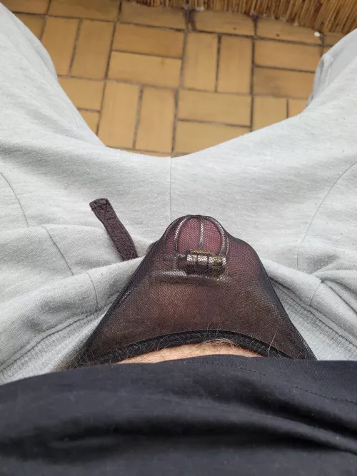 #little #hairy #caged #cock #sissy #crossdresser by jules11489