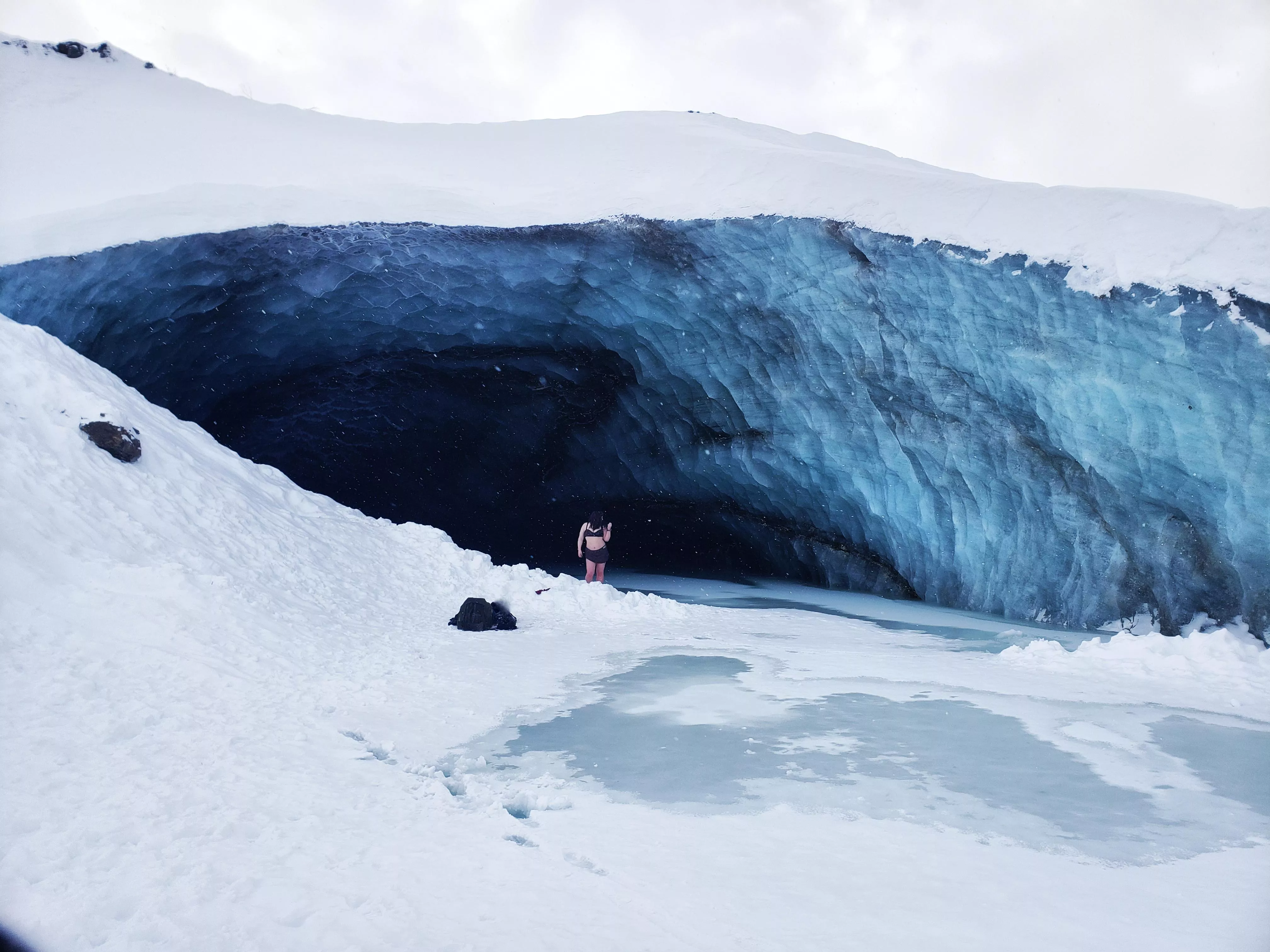 Little woman in a great big ice cave... posted by MattieYukon