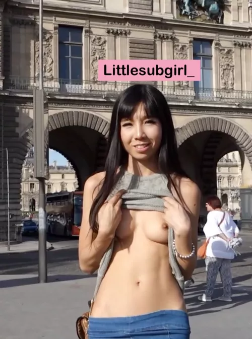 [Littlesubgirl] Flashing my tits in public by littlesubgirl_
