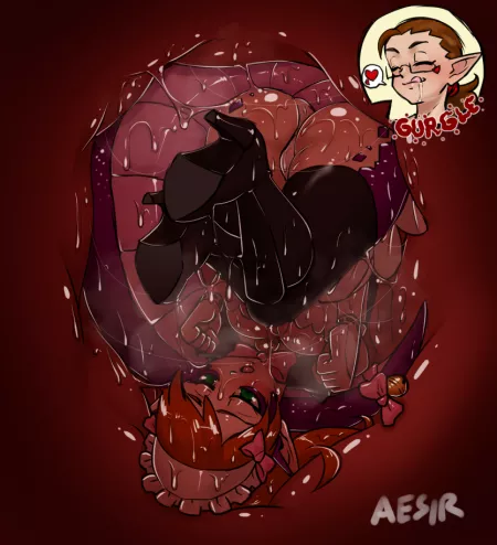 Lizard Maid Storage[F/F][Internal View][Artist: Aesir] by ThrowAwayThisEntireS