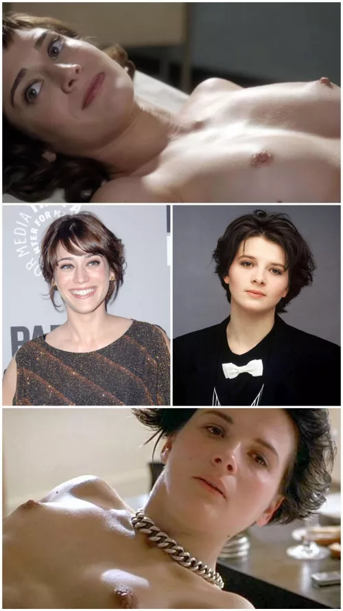 Lizzy Caplan & Juliette Binoche by deadkameng