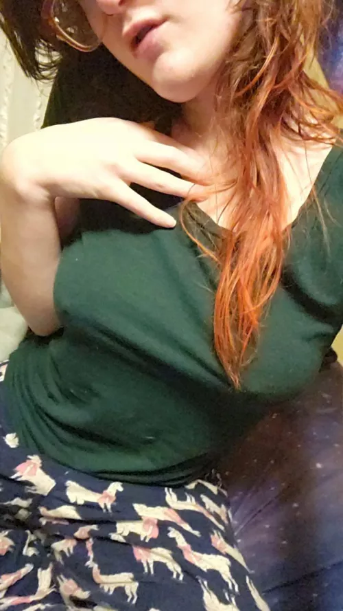 Llama pajamas and no bra. by PocketPriestess