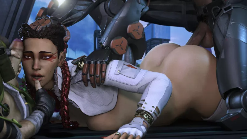 Loba double-teamed (InternalAtake) [Apex Legends] by EroExarch