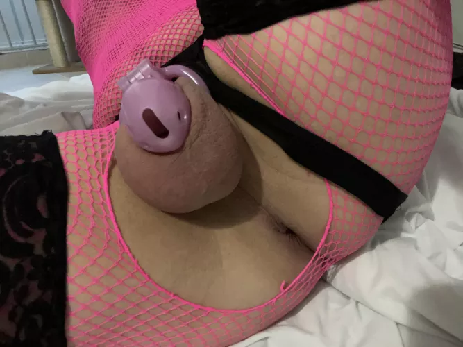 Locked and leaking by lil-fem-boi