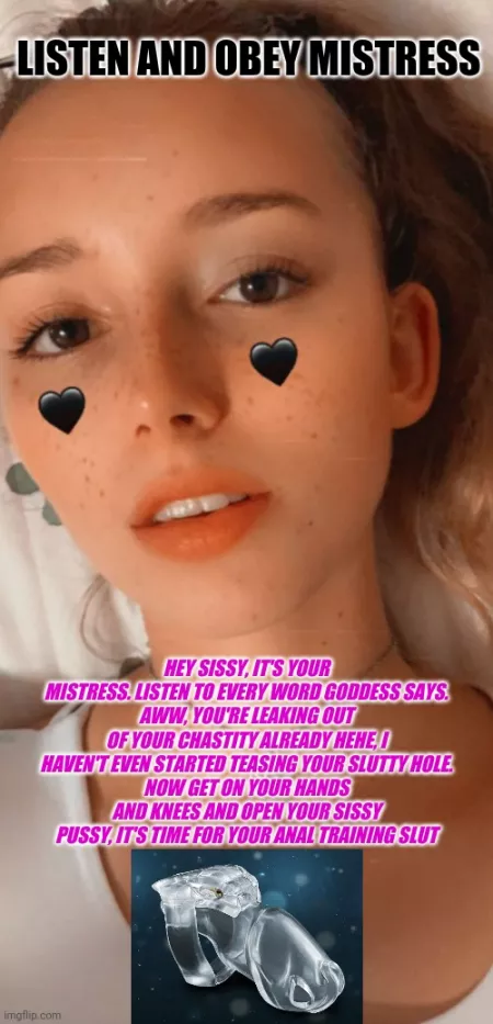 Locked and obeying your Goddess by IIUSRII