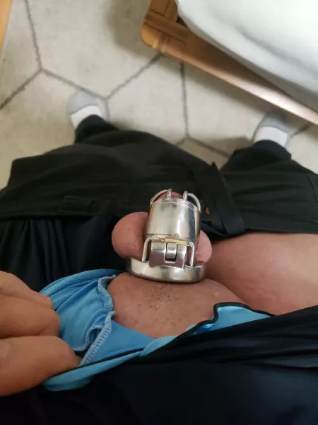 Locked and off to work i go by lockedinthecloset69