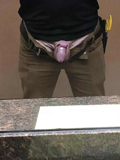 Locked up and in panties at work like a good sissy by j_lane9184