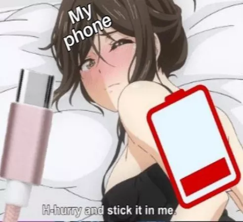 LockScreen Wallpaper so you can charge your phone more often: by JaegerTuT