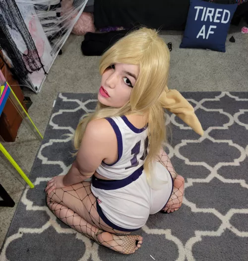 Lola Bunny wearing fishnets underneath c: by littlewylie
