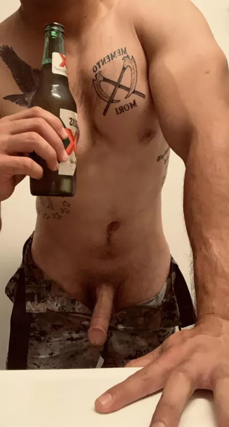 Long day. Beer and nut much needed by n1rvana69