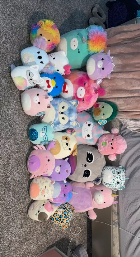 Look at all my squishmallows!! by borderlinebarbie_