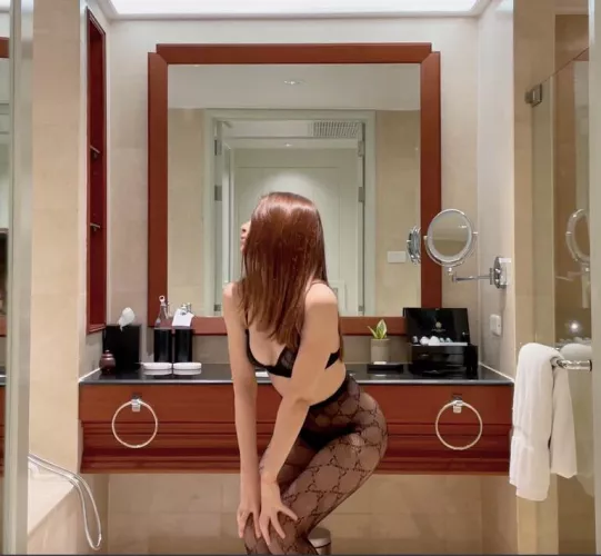 Look at my curves in those stockings 😈🔥 like or not? by Alarming_Breath2437