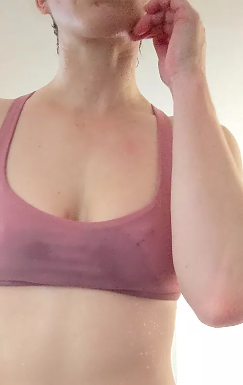 look at that glittery sweat running down my side. who wants to lick it up? by kittennnnnnnnnn