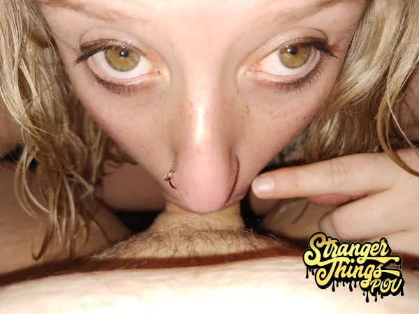 Look into my eyes and tell me you don't want this..😈 We're just a real couple, showing our real bodies and our real sexlife. Just dropped a 23 min video yesterday!😱 Join now and dive into our library of almost 1000 media🤤 Links ⬇️..💋 by StrangerThingsPOV