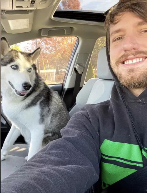 Look who is coming to work with me today 😍🐺 by Hunter_explores