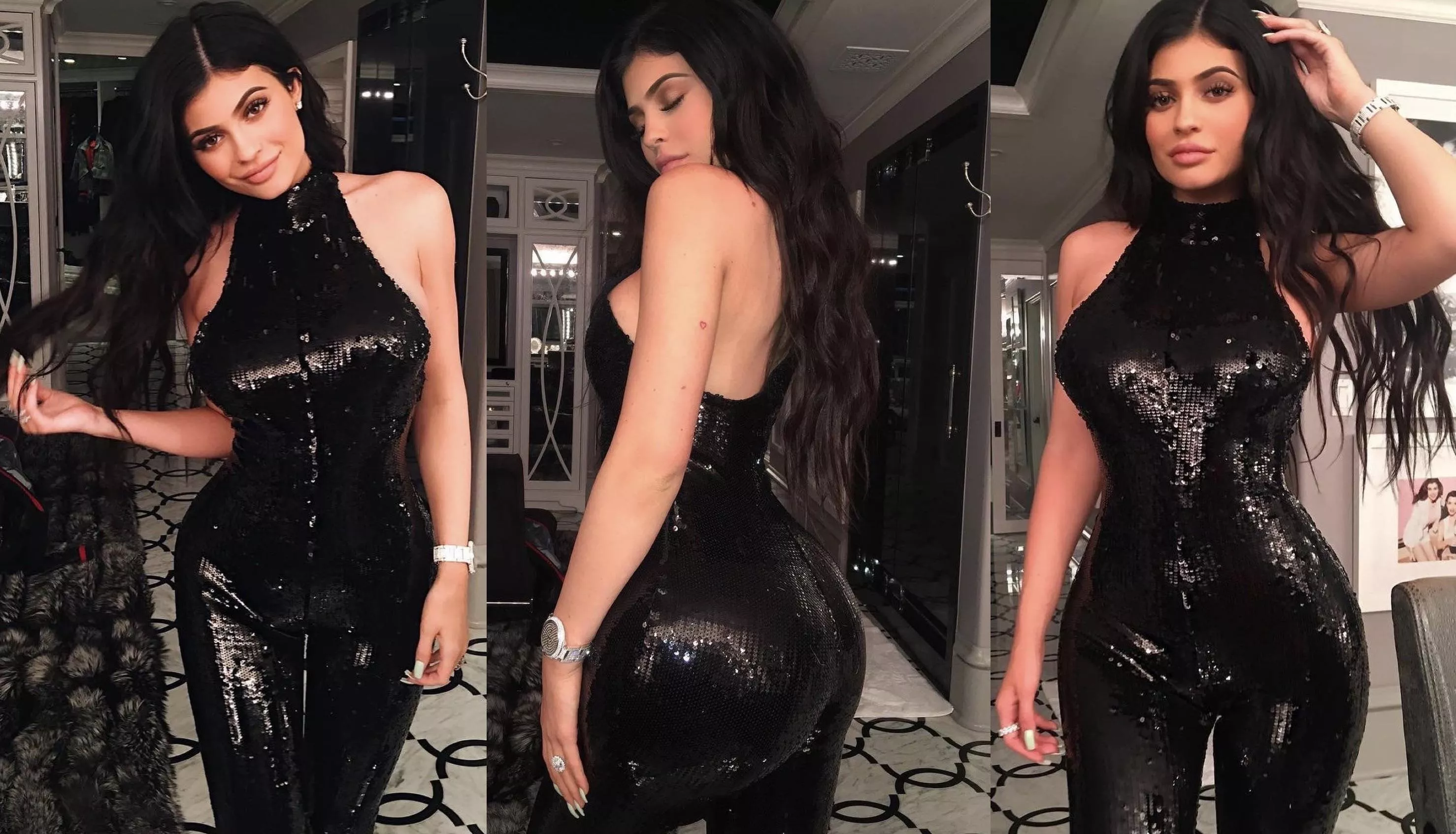 looking amazing in black posted by Upscaled-Enhanced