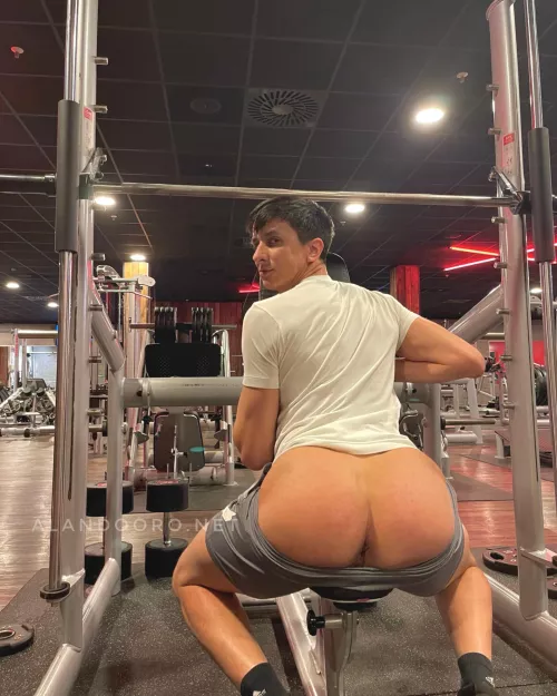 looking for a workout partner. any volunteer? 🙈🕳🍑 by alandooro