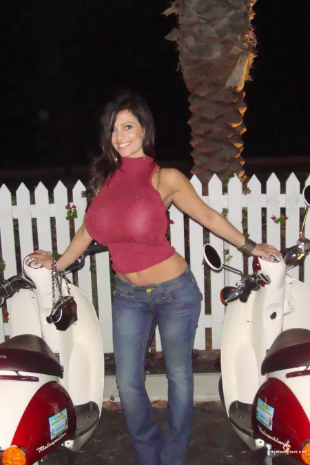 Looks like Denise's boob fell out of her bra in this photo you can see the areola and nipple by IllDrop2