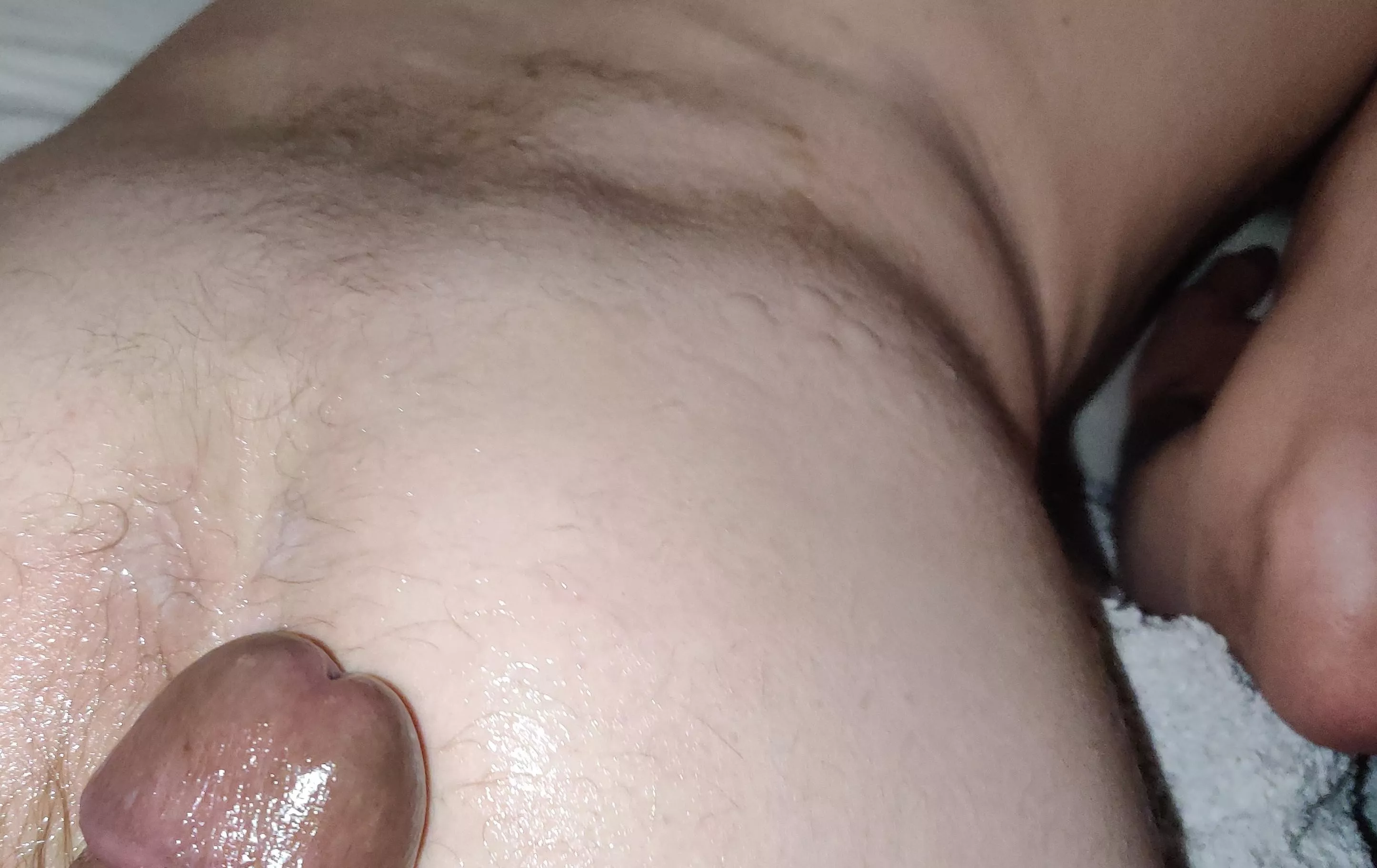 Looks like I made a bit of a mess on my bi curious mates ass 😅🍑💦💦💦 posted by SamB_Vip