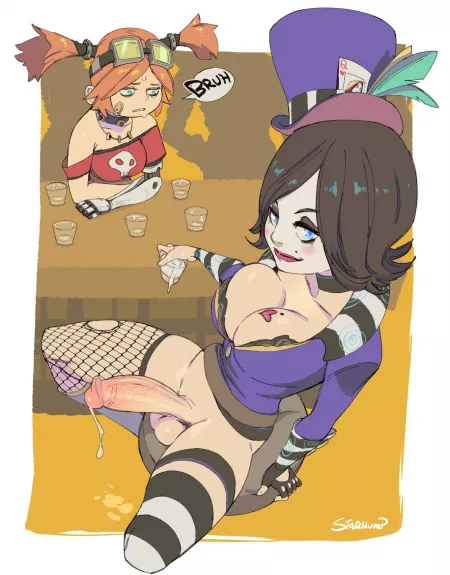 Looks like it’s free shot night (Unknown Artist) [Borderlands] by TheJapanesePrincess5