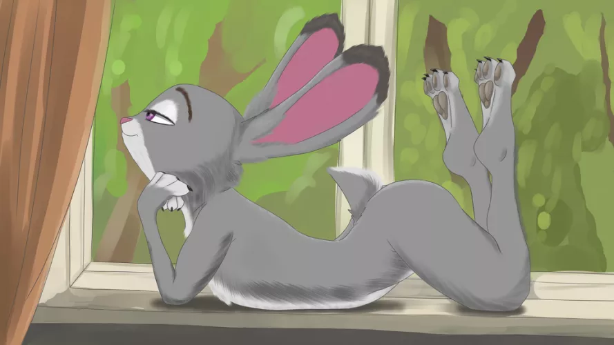 Looks like Judy decided to give naturism a try after all (Velvetylicks). by M8jrP8ne1975