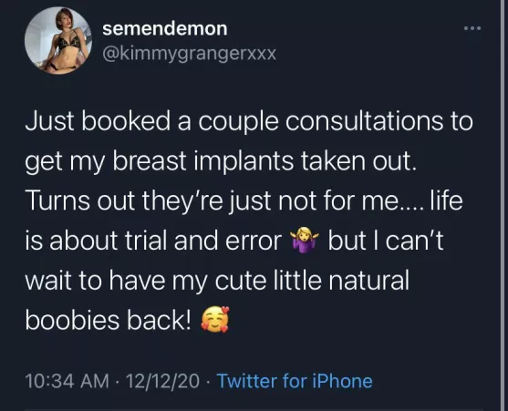 Looks like Kimmy is getting her implants taken out by riceboy212