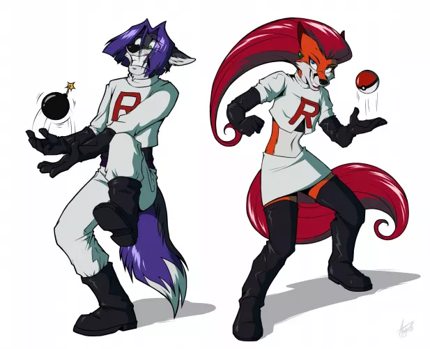 Looks like Team Rocket is gonna be blasting off real soon (art by ANGO76) by hillpjsamson