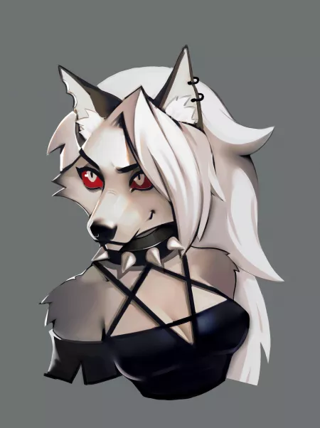 Loona Fanart from Helluva Boss [Art by me] by Bontah