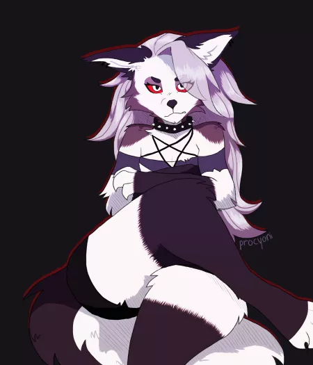 Loona (Procyoni on Instagram, check me out!) by grimyraccoonhands