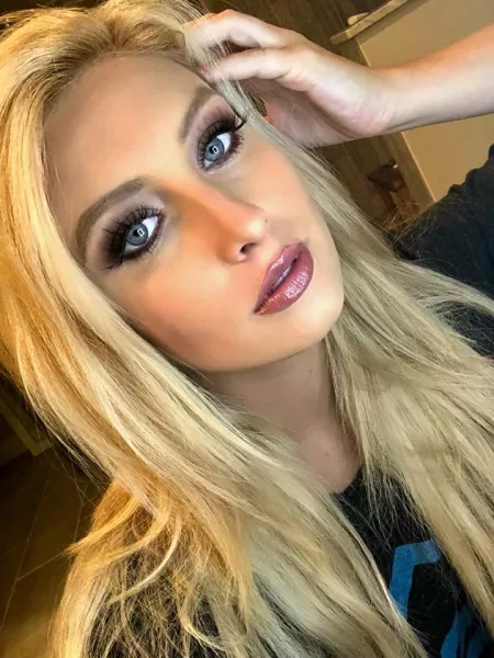 Lots of makeup and beautiful blues by powder_day