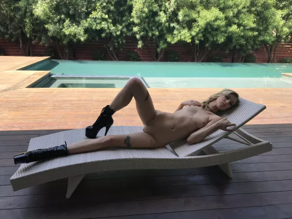 Lounging by the Pool by hasps