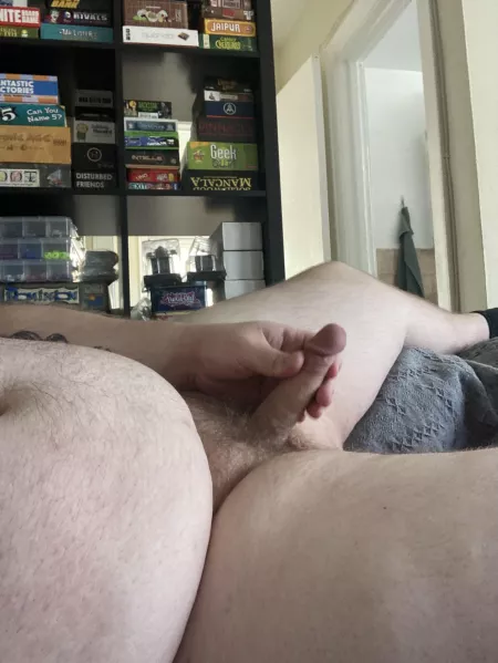 Lounging on the couch. by SnooCompliments1137