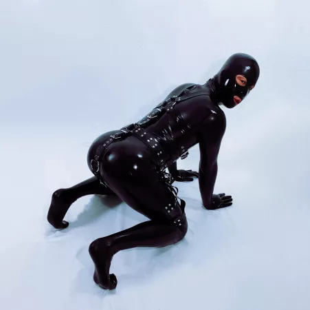 Love how my first latex suit feels on me by fast-bunny