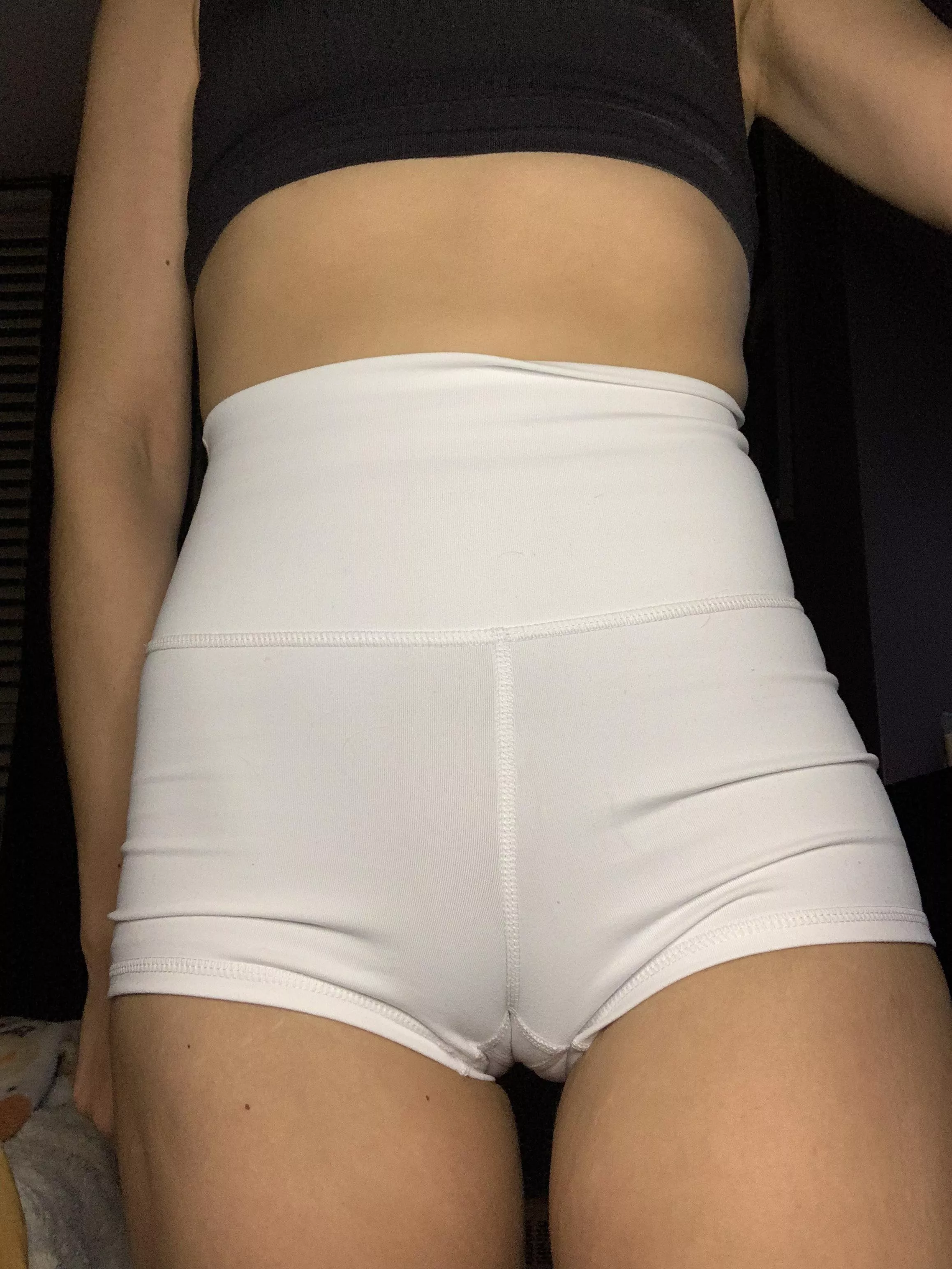 Love how these hug my lips, can you tell I’m not wearing panties 😛 posted by AmberSoleMate