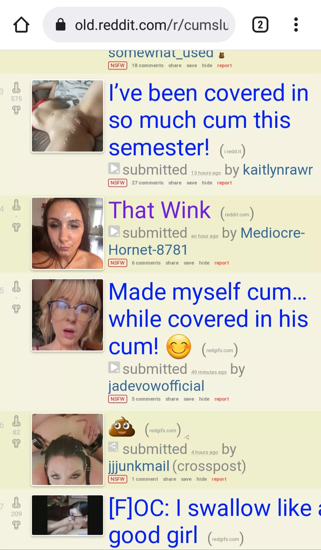 Love it when Jade Vow and Mariah Leonne appear next to each other on r/cumsluts. Same man's cum, different girlfriends posted by ThrowRAemmy
