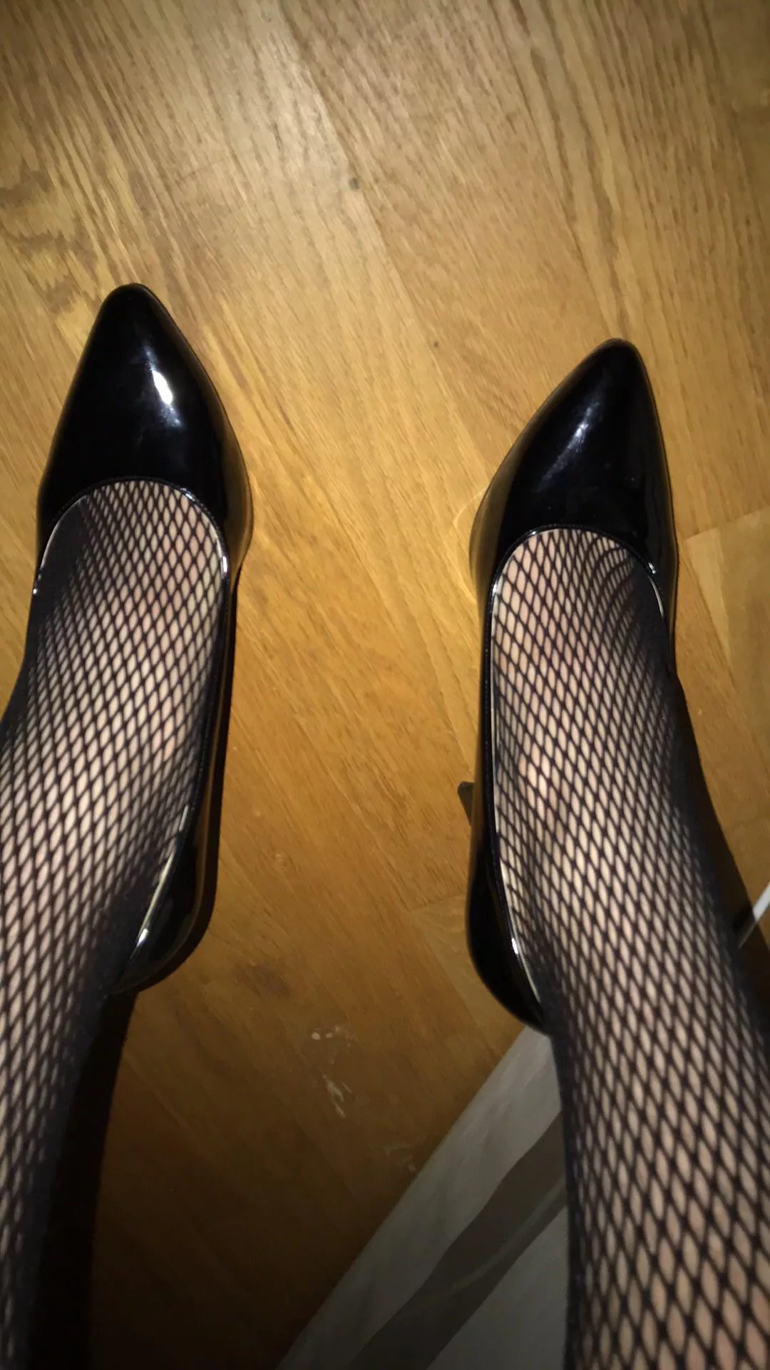 Love my fishnets and heels 👠 posted by SissyMaria22