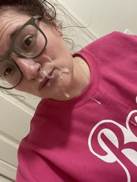 Love taking cum covered selfies ❤️🤤 by hotwifeashli