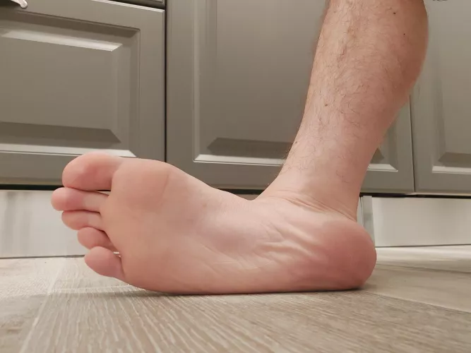 Love the feeling of a cold floor on my bare feet in the morning 🧊🦶 by sissy4domme