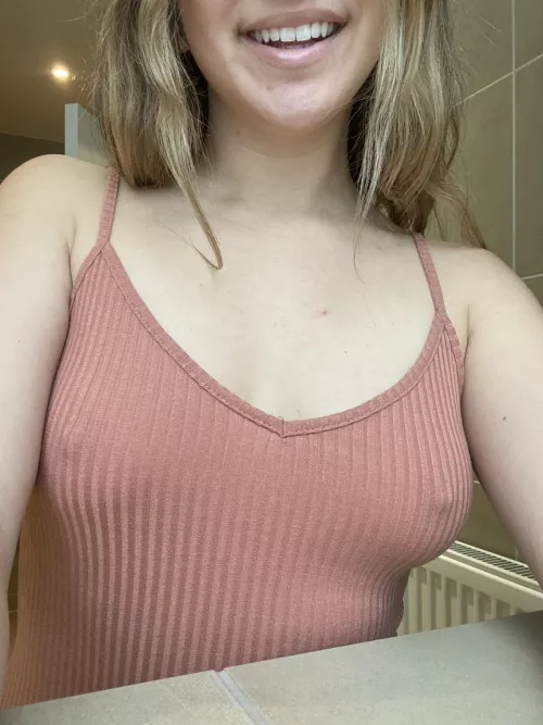 Love the feeling of the material against my nipples when I walk to the shops by erinxeddie