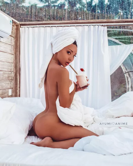 Love the head towel look by Waywarde