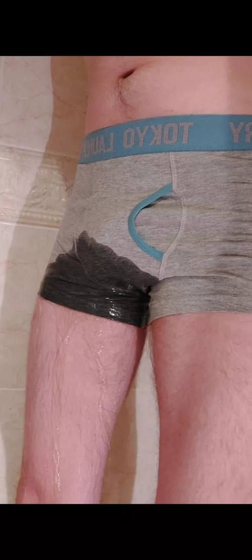 Love this feeling. Wish it was someone else's golden piss running down me though. by JW_Sexy_Teacher