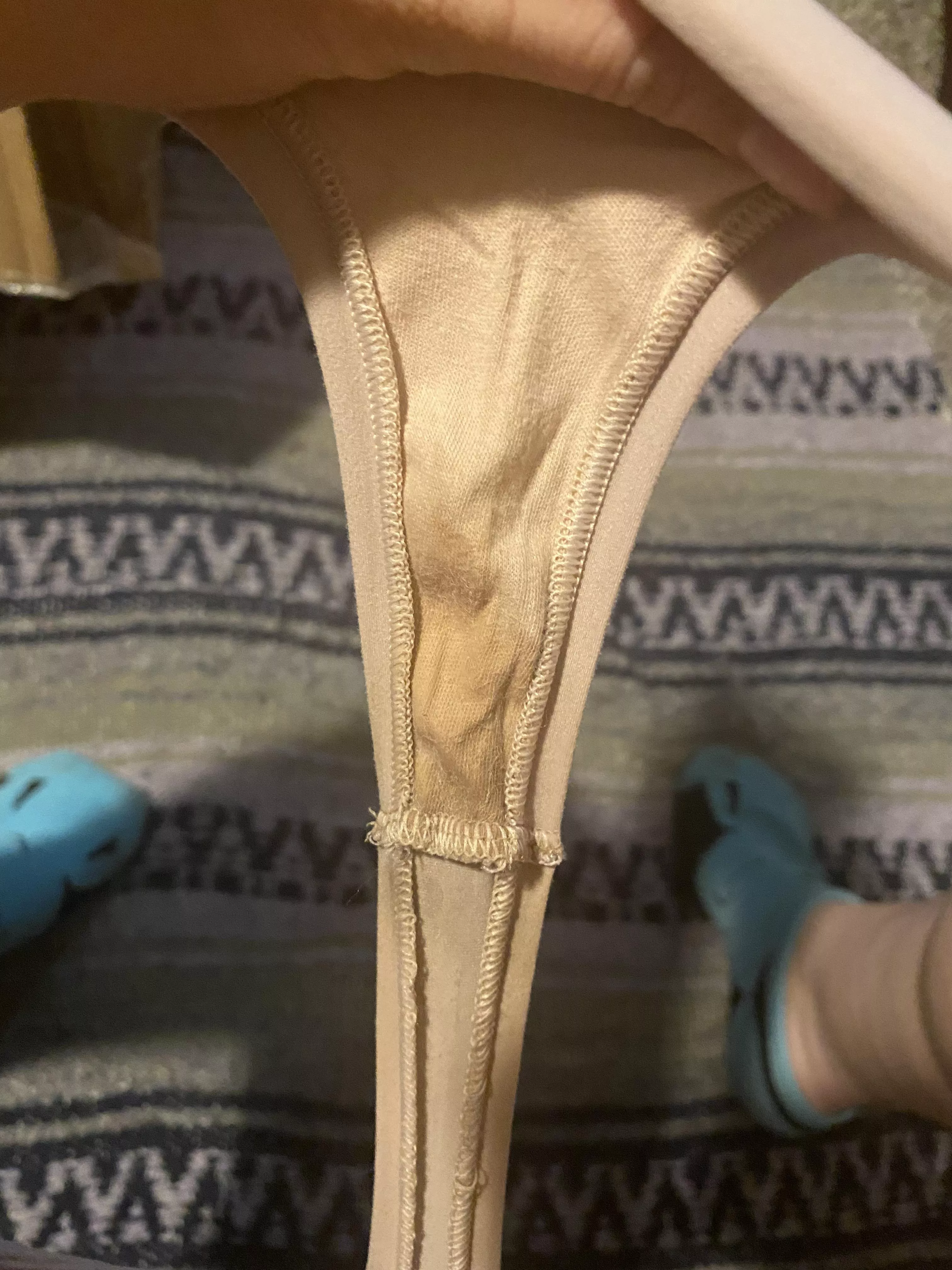 Love this thong. So soft and comfy. This was after a day of the gym and some cleaning. 🥺💗 [oc] [pink] [kawaii] posted by starrsusedpanty