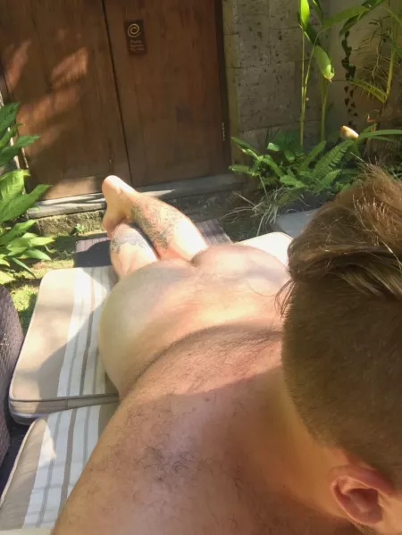 Love to feel the sun on my Thick Blonde Ass! Who wants to jump in the pool with me? by subbottominsweden