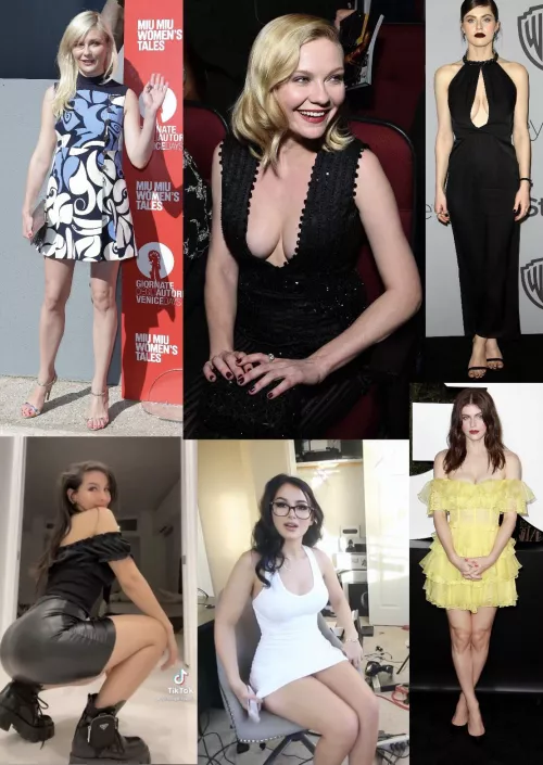 Love to worship Kirsten Dunst, Sssniperwolf and Alexandra Daddario by thereallifemartian