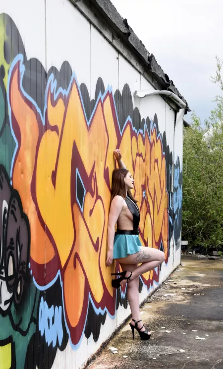 Love urbexing with latex by RedRidingBrat