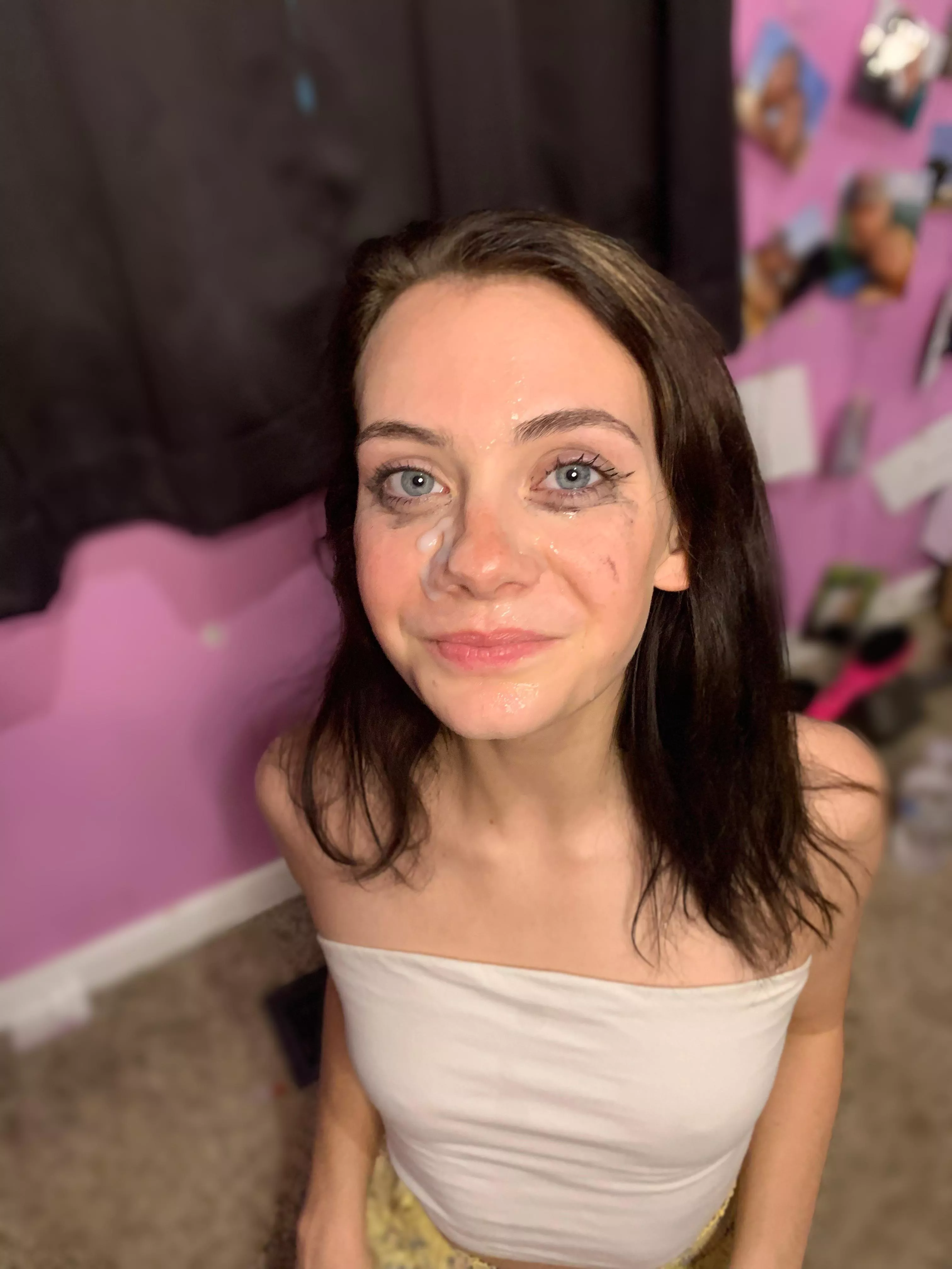 Love when daddy ruins my makeup and adds a pretty load. Can you add another? I want to be painted :) posted by PracticalBirthday957