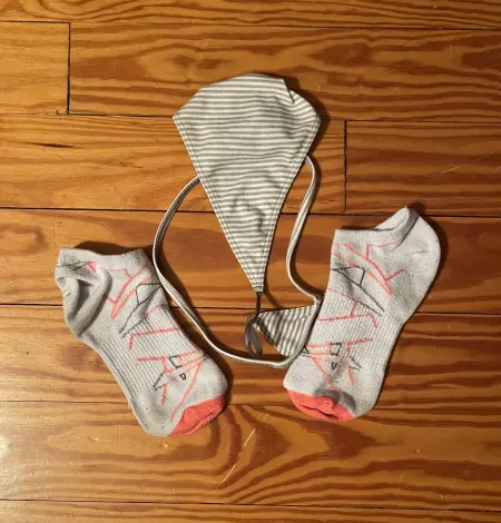 Love when I wake up to staged dirty panties and socks by Sockcum