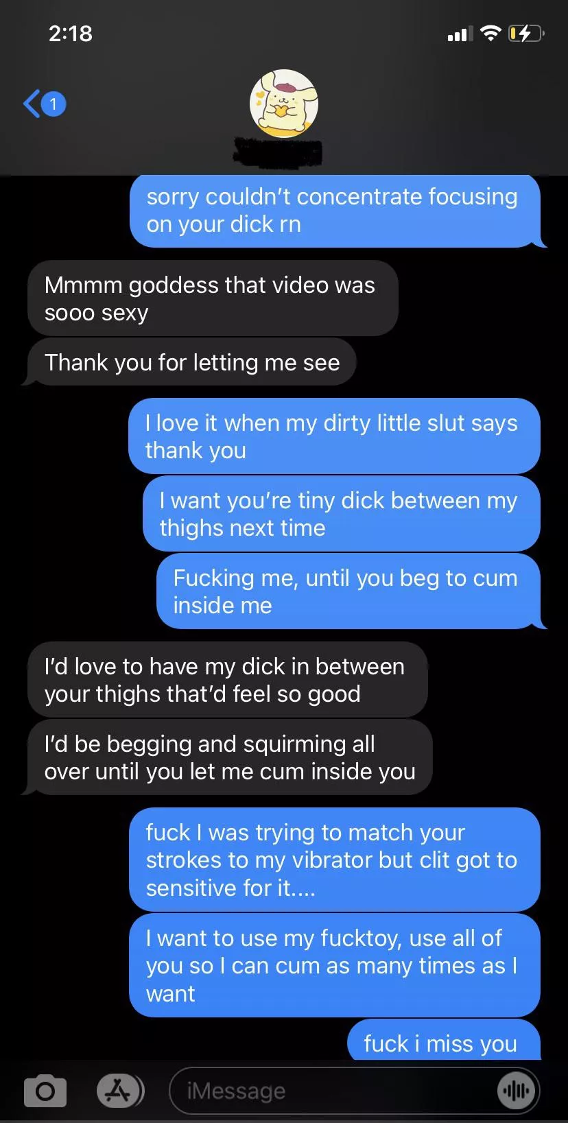 love when my cute slut cums for me~🥰 posted by luvbesitos