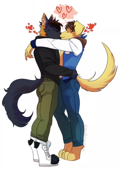 Loving you always ❤️ (art by me). Finished for PeanutFurry’s (twitter) birthday! by BloodborneBane